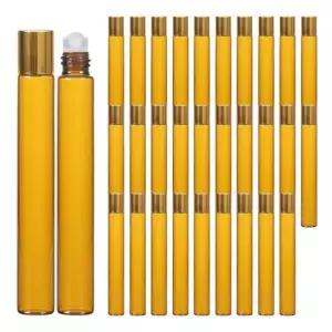 화장품 롤온 향수용기 공병 골드 뚜껑 브라운 10ml 30개