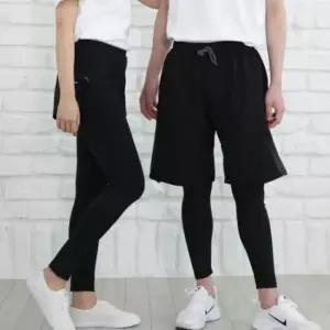 남녀공용 헬스 요가 등산 레쉬가드 반바지 레깅스 타