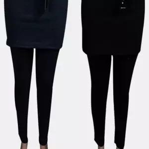 여성운동바지 밍크털 H라인 융치마 레깅스