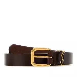 YSL 로고 참 가죽 벨트 859160AACU5 2596 2976