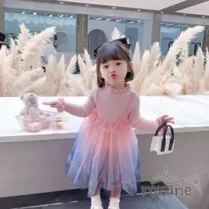 샤원피스 여아 피치 블링 유아 원피스