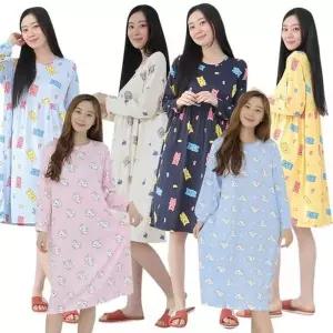 [하프클럽/]bns 여성 피치 원피스 잠옷 빅사이즈 강아지 곰돌이 캔디베어 실