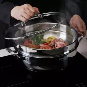 2단 스텐 찜기 32cm 찜냄비 전골 양수냄비 스팀팟