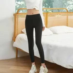 [하프클럽/]겨울용 여성 기모 슬림핏 5부 레깅스 두꺼운 가을용