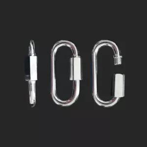 캠핑 클라이밍 경량 비너 강철 스틸 링크 8mm 10개 경량 비나