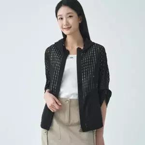 [하프클럽/](2컬러) 시쓰루 반후드 집업 코트 LCCAO427