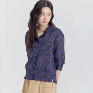 [하프클럽/]여성 체크 후드 셔츠 LCWSP538_NA