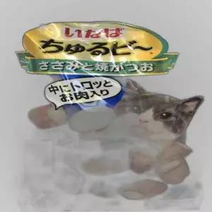 이나바 차우츄르 닭가슴살 가다랑어 반려묘사료10gX4P