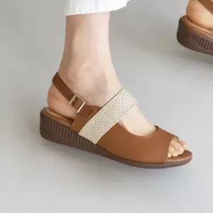 천연가죽 국내수제화 마리 펀칭 스트랩 샌들 GIS-47247