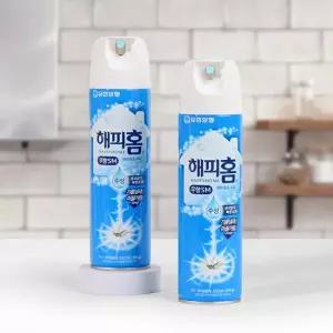 해피홈 에어로솔 모기 살충제 수성 무향 500ml X6개