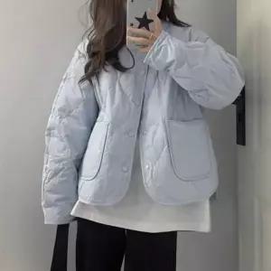 [하프클럽/]여성용 경량 겨울용 루즈핏 바람막이 패딩 가을 아우터