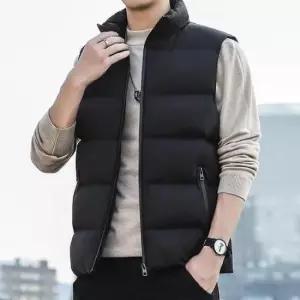 남자패딩조끼 남성 베이직 패딩 조끼 캐주얼 겨울 아우터