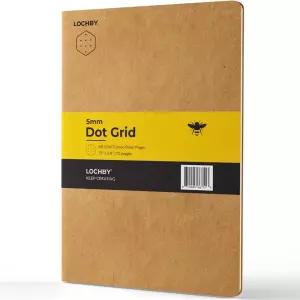 LOCHBY B5 노트북 (7.1인치 × 9.8인치) 68 gsm 토모에 리버 페이퍼 만년필 친화적 크래프트 커버 필드