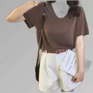 루즈핏 U넥 반팔 티셔츠 4color DK-0024