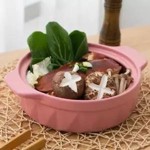 레스토랑냄비 세라믹 내열냄비 무균열 전골 뚝배기 양수 팟 20cm