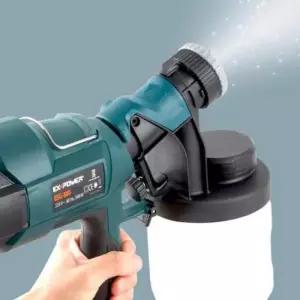 페인트건 페인트컵 2단계 스프레이건 대용량 무선 500W 900ml
