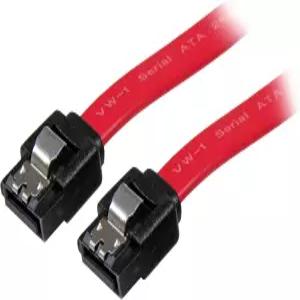 StarTech.com 18인치 래치 SATA 케이블 - 직렬 ATA 150/300/600 1.5피트 빨간색 LSATA18