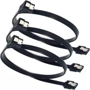 ELifeSATA 케이블 적용 SATA III 6.0 Gbps 90도 직각 데이터 7핀 HDD SSD CD 드라이버 등을 위한 잠금 래치