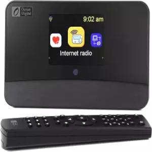 블루투스 FM Wi-Fi LAN 광 및 라인 출력 UPnP/DLNA 스트리밍 알람 시계 가정용 오디오 시스템용 팟캐스트