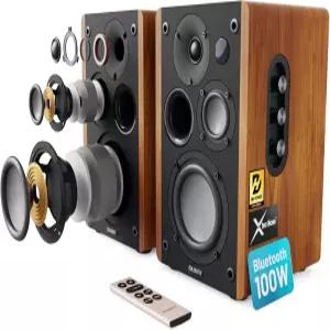 대부분의 전동 책장 스피커 5.3 블루투스 스테레오 100W 액티브 Xtra Bass 및 3개의 드라이버 D100을 갖춘