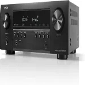 데논 AVR-S570BT AV 리시버 5.2 채널 8K 울트라 HD 오디오 및 비디오 스테레오 무선 스트리밍 블루투스 4