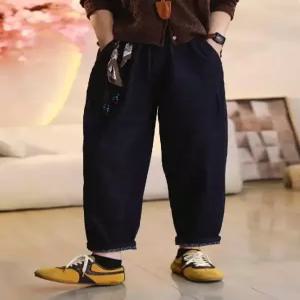 빛채운 여사친 팬츠 가을 배기 청바지 밴딩 빅사이즈 셔링 OPH3