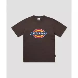 DICKIES 트리 로고 티셔츠 BROWN 브라운 DIKU251LRTS008BR