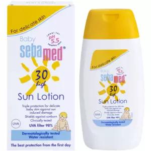 [세바메드] 베이비 선크림 로션 SPF 30+ 200ml 유아 아기 순한 썬크림 대용량 야외활동 물놀이 워터프루프