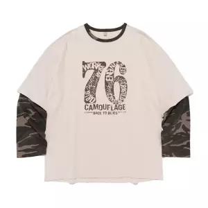 카고브로스 ACS CAMO LAYERED T-SHIRT (BEIGE) - black CB26SS0801 151947