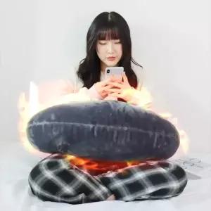 국산 밍크 극세사 온열 반달 대형 쿠션 FNL8+2hcP