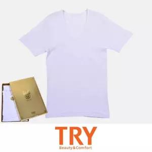 (트라이)순면 100수 편안한 남성 노블라인 반팔 런닝 Vuz6+1TbZ