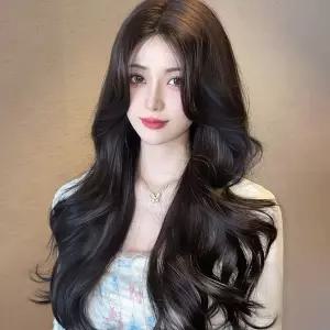 빌드펌 통가발 여성 웨이브 긴머리 블랙 D qBn1+9AgW