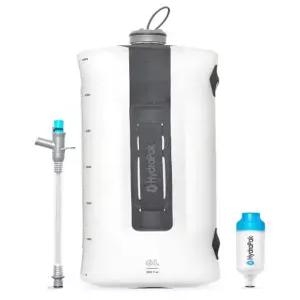 HydraPak Seeker+ - 접이식 물 여과 및 보관 (6L) BPA PVC 프리 수분 저장 백 누수 방지 경량 Clear 6 L + Filter Kit