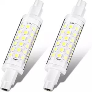 Honoson 2Pcs R7S LED 전구 100W 할로겐 교체 글로브 디밍 가능 T3 J 타입 작업용 조경 조명 바닥 램프 램프(78mm 3000K 3000k Warm 2