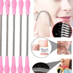 얼굴 잔털 제거기 스프링 코일 휴대용 수동 제모 도구 눈썹 입가 턱 솜털 정리