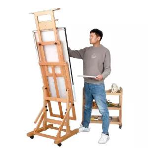 전문가용 대형이젤 화방 전시회 스탠드 진열 이동식 미술학원