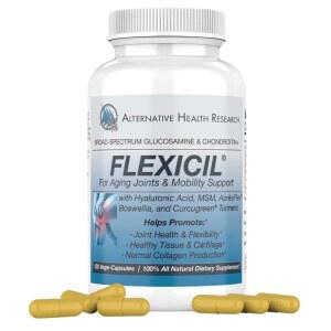 Flexicil 고급 관절 이동성 및 지원 글루코사민, 콘드로이틴, MSM, 히알루론산, 강황, 보스웰리아 광범위한 스펙트럼 바이오 강화 성분 식물성 캡슐 120개 30일 분량