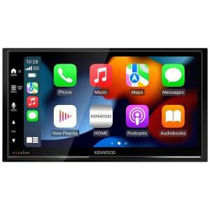 KENWOOD DMX709S eXcelon 6.95인치 정전식 터치 스크린, 자동차 스테레오, 카플레이 및 안드로이드 자동, 블루투스, AM/FM HD 라디오, MP3 플레이어,