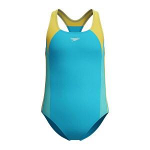 Speedo 여아용 수영복 원피스 인피니티 스플라이스 두꺼운 스트랩