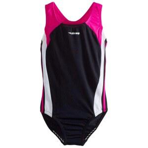 Speedo Big 여아용 솔리드 인피니티 스플라이스 원피스 수영복, 핑크