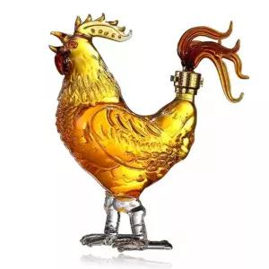 닭모양 담금주병 담금술 와인 십이지신 12지신 투명 용기 술 밀폐 유리병