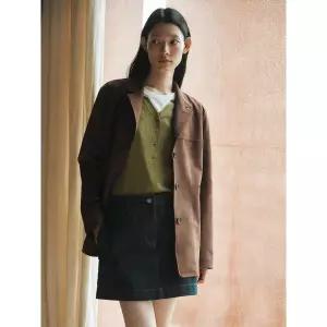 [롯데백화점]쥬크 쓰리 버튼 스웨이드 자켓_Z254PSF553