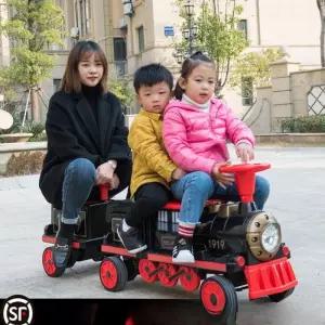 전동 기차 탑승완구 인승 초밥 야외 곡선 리모콘 카페 트레인 승용 리모컨 충전식