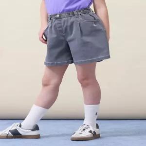 여아 데님 반바지  그레이