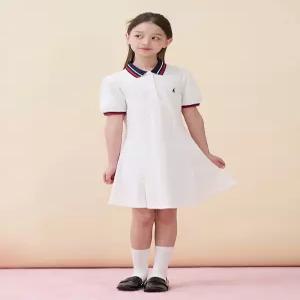 티핑 포인트 반소매 피케 원피스  화이트 (BI6371G021)