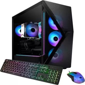 iBUYPOWER 슬레이트 메시 게이밍 PC 데스크탑 컴퓨터 인텔 코어 i7 14700F CPU 엔비디아 지포스 RTX 5070