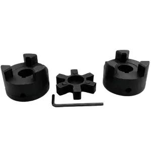 Saelno 3/4인치에서 3/4인치 L095 유연한 3피스 L-Jaw 커플링 세트 및 통나무 목재 스플리터용 고무