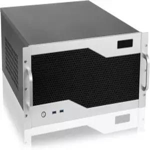 RackChoice 5U 랙마운트 서버 섀시 실버 색상 지원 최대 360mm 라디에이터 1xPS2+1xSFX PSU까지 액체 냉각