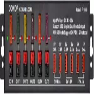 40Amp DC 전력 분배기 모듈 5개의 전원 포트 및 6개의 USB 출력