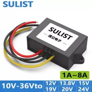 SULIST 자동차 10 36V 12V13 8V 15V 19V20V 조정기 24V 전압 OUT T1A 10V 36V 15V